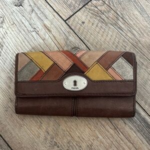 Fossil Women's Multicolor Leather Wallet